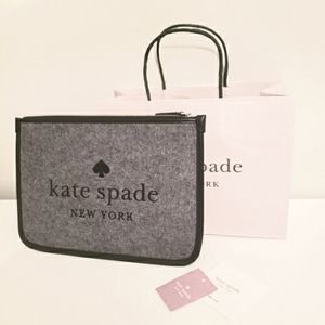 ♠️ NWT Kate Spade Large Zip Pouch